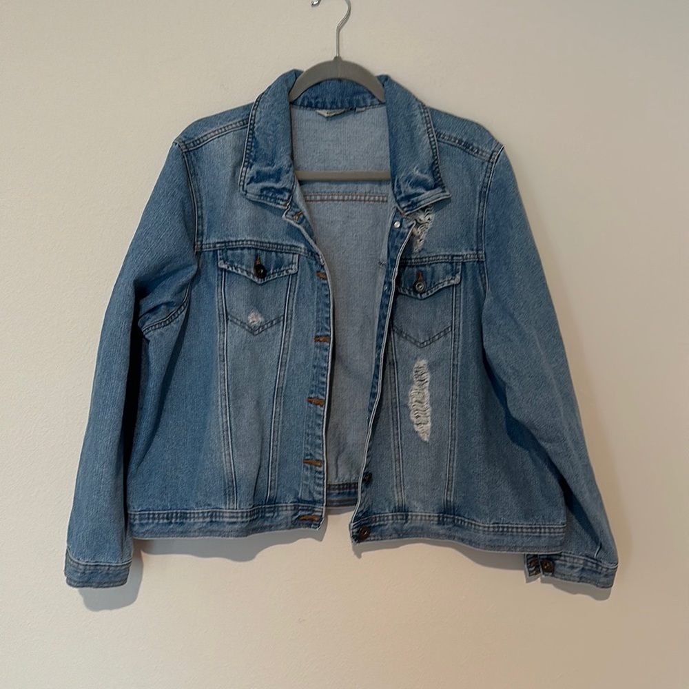 Excellent condition plus size Jean jacket